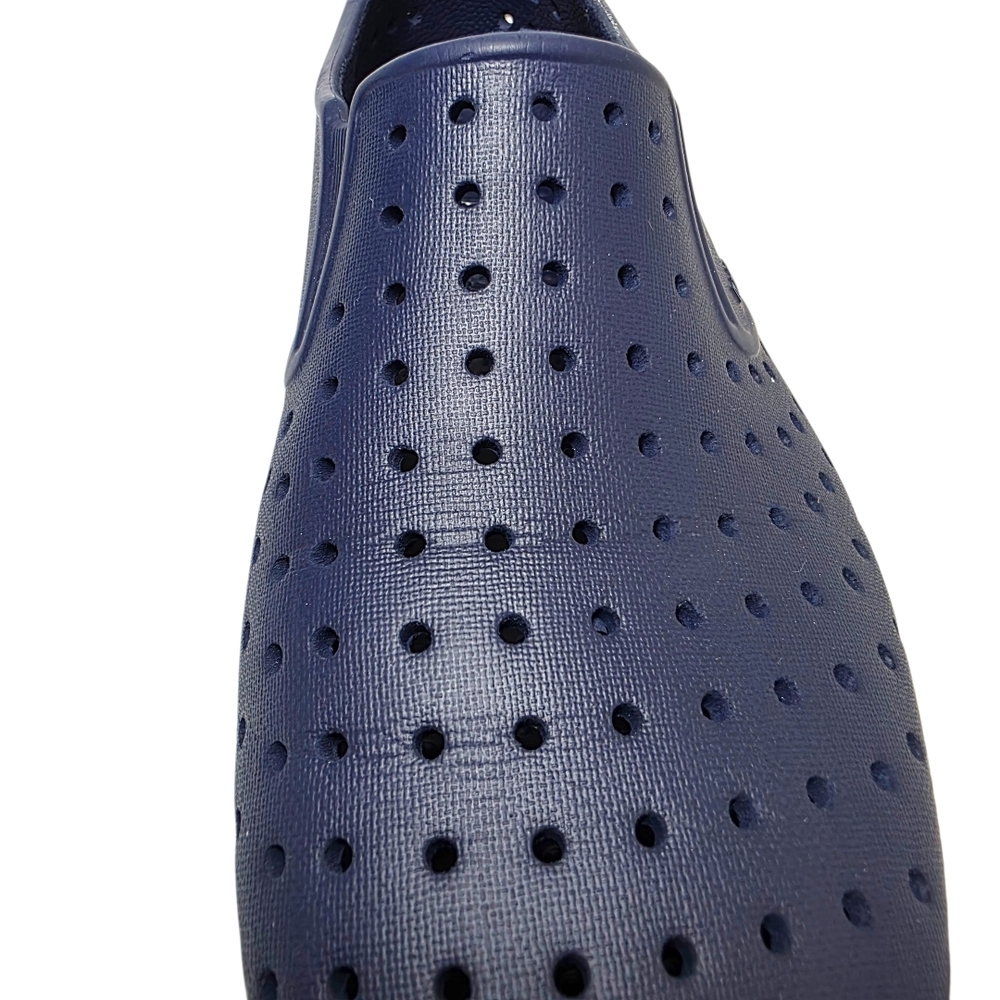 Native Navy Perforated Slip-On Shoes Unisex Mens Sz 7 Women's Size 9 Lightweight - Picture 4 of 12